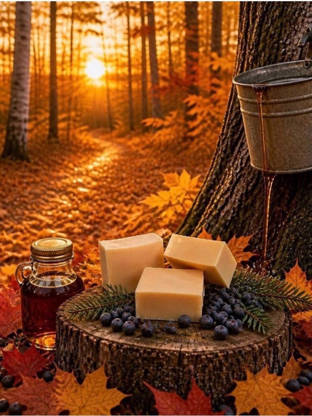 Donkey Milk Soap Luxury Skin Nutrition Orchid & Vine Fresh Autumn Leaves - Picture 2 of 4